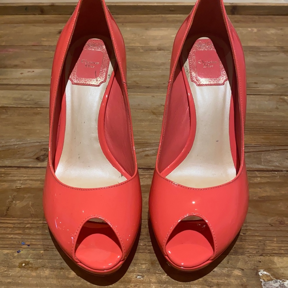 Christian Dior pink shoes